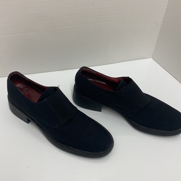 Salvatore Ferragamo women’s black fabric slip on dress shoes 6.5 - Picture 4 of 7